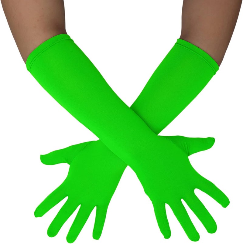 Sheface Men's and Women's 15'' Long Spandex Banquet Party Wedding Gloves - Stretchy Costumes - Image 1